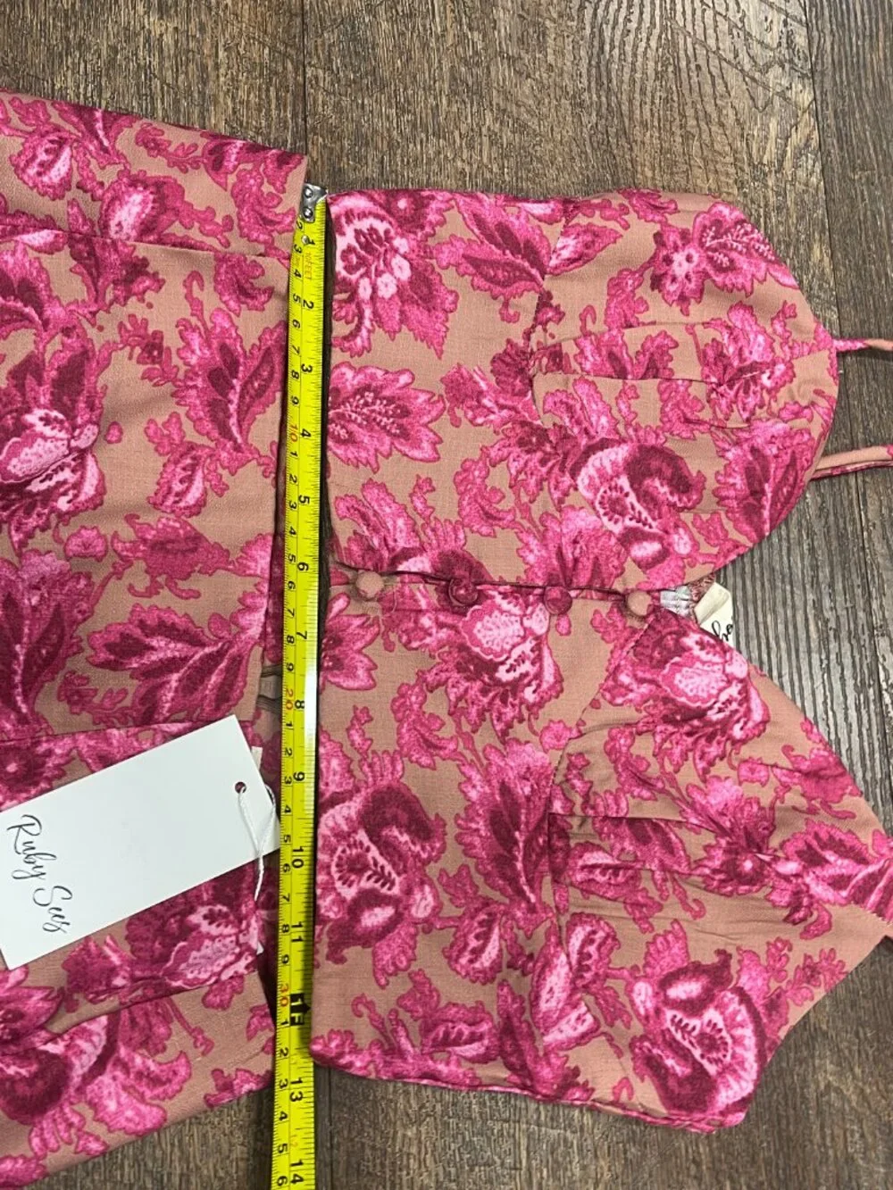 Pink Floral Coquette Matching Set Bustier Crop Top Mini Skirt NWT Size 8